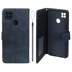 کیف موبایل مگنتی درجه یک داخل خز MNC Plus مدل Xiaomi Redmi 10A / Redmi 9C / Poco C31 - سرمه ای