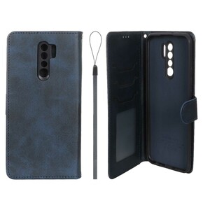 کیف موبایل مگنتی درجه یک داخل خز MNC Plus مدل Xiaomi Redmi 9 / Redmi 9 Prime / Poco M2 - سرمه ای