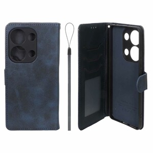 کیف موبایل مگنتی درجه یک داخل خز MNC Plus مدل Xiaomi Redmi Note 14S / Note 13 Pro 4G / Poco M6 Pro 4G - سرمه ای