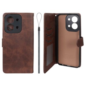 کیف موبایل مگنتی درجه یک داخل خز MNC Plus مدل Xiaomi Redmi 15C / Poco C85 - قهوه ای