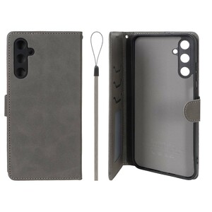 کیف موبایل مگنتی درجه یک داخل خز MNC Plus مدل Samsung Galaxy A05s / M14 4G / F14 4G - خاکستری