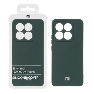 قاب نیو سیلیکون محافظ لنزدار RFF مدل Xiaomi 14T / 14T Pro - سبز تیره (پک دار)