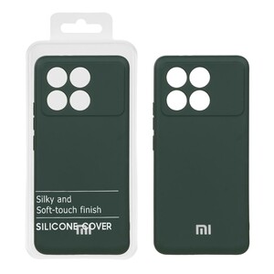 قاب نیو سیلیکون محافظ لنزدار RFF مدل Xiaomi Poco F6 Pro - سبز تیره (پک دار)