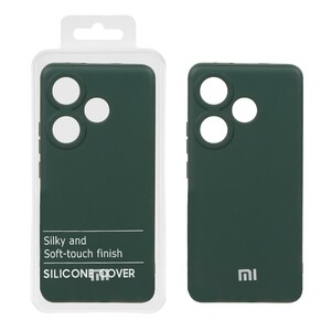 قاب نیو سیلیکون محافظ لنزدار RFF مدل Xiaomi Poco F6 - سبز تیره (پک دار)