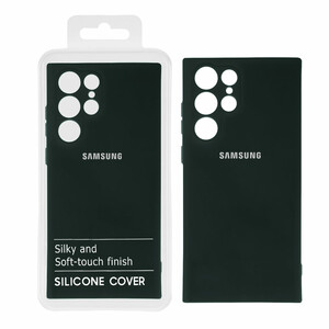 قاب نیو سیلیکون محافظ لنزدار RFF مدل Samsung S22 Ultra - سبز تیره (پک دار)