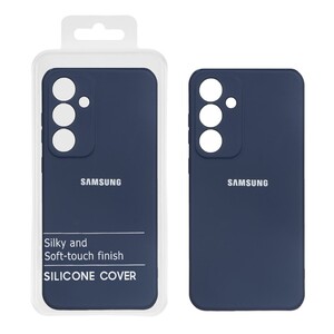 قاب نیو سیلیکون محافظ لنزدار RFF مدل Samsung Galaxy S24 FE - سرمه ای (پک دار)
