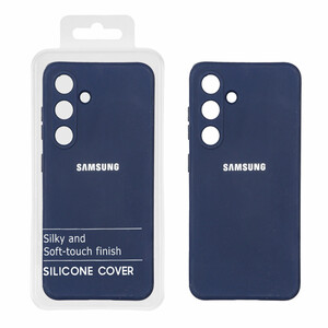 قاب نیو سیلیکون محافظ لنزدار RFF مدل Samsung Galaxy S24 - سرمه ای تیره (پک دار)
