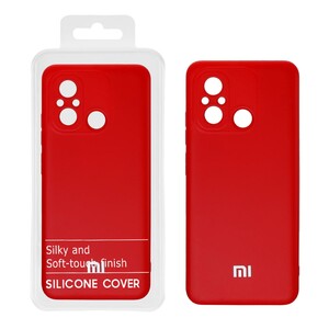 قاب نیو سیلیکون محافظ لنزدار RFF مدل Xiaomi Redmi 12C - قرمز (پک دار)