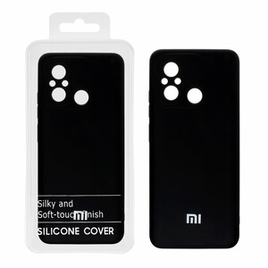 قاب نیو سیلیکون محافظ لنزدار RFF مدل Xiaomi Redmi 12C - مشکی (پک دار)