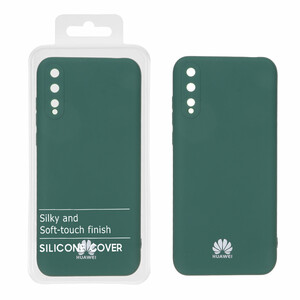 قاب نیو سیلیکون محافظ لنزدار RFF مدل Huawei Y8p - سبز (پک دار)