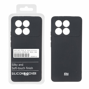 قاب نیو سیلیکون محافظ لنزدار RFF مدل Xiaomi Poco X6 Pro 5G / Redmi K70E - مشکی (پک دار)