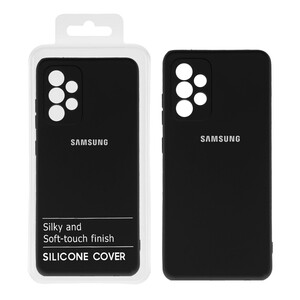 قاب نیو سیلیکون محافظ لنزدار RFF مدل Samsung A52 / A52S - مشکی (پک دار)