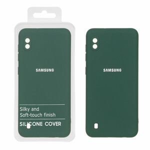 قاب نیو سیلیکون محافظ لنزدار RFF مدل Samsung Galaxy A10 / M10 - سبز (پک دار)