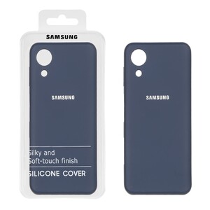 قاب نیو سیلیکون محافظ لنزدار RFF مدل Samsung Galaxy A03 Core - سرمه ای (پک دار)