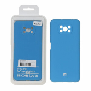قاب نیو سیلیکون محافظ لنزدار RFF مدل Xiaomi Poco X3 / Poco X3 Pro / Poco X3 NFC - آبی (پک دار)