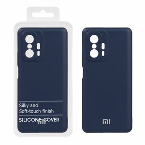 قاب نیو سیلیکون محافظ لنزدار RFF مدل Xiaomi Mi 11T / Mi 11T Pro - سرمه ای (پک دار)