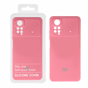 قاب نیو سیلیکون محافظ لنزدار RFF مدل Xiaomi Poco X4 Pro - صورتی پاستیلی (پک دار)