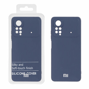 قاب نیو سیلیکون محافظ لنزدار RFF مدل Xiaomi Poco X4 Pro - سرمه ای (پک دار)