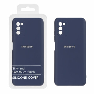 قاب نیو سیلیکون محافظ لنزدار RFF مدل Samsung Galaxy A03s / A02s - سرمه ای (پک دار)