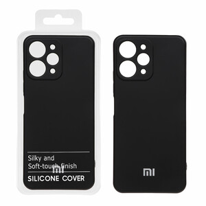 قاب نیو سیلیکون محافظ لنزدار RFF مدل Xiaomi Redmi 12 / Poco M6 Pro 5G - مشکی (پک دار)