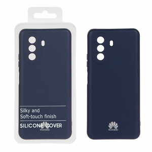 قاب نیو سیلیکون محافظ لنزدار RFF مدل Huawei Nova Y70 / Nova Y70 Plus - سرمه ای (پک دار)
