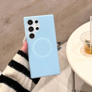 قاب سیلیکونی پاستیلی MagSafe مدل Apple iPhone 15 Pro Max - آبی (پک دار)