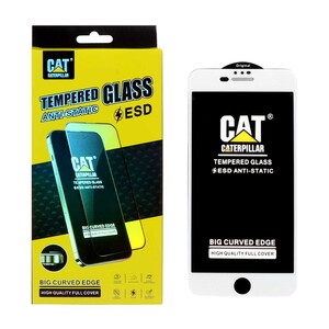 محافظ صفحه نمایش شیشه ای Anti Static - ESD Caterpillar مدل Apple iPhone 6 Plus / iPhone 7 Plus / iPhone 8 Plus - سفید (پک دار)