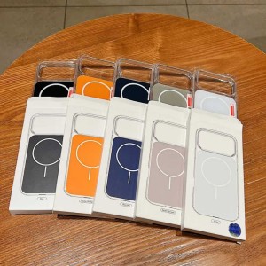 قاب پشت رنگی دور ژله ای با قابلیت شارژ MagSafe مدل Apple iPhone 15 Pro Max - مشکی (پک دار)