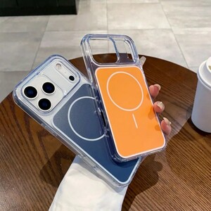 قاب پشت رنگی دور ژله ای با قابلیت شارژ MagSafe مدل Apple iPhone 15 Pro - مشکی (پک دار)