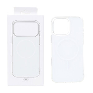 قاب پشت رنگی دور ژله ای با قابلیت شارژ MagSafe مدل Apple iPhone 15 Pro Max - سفید (پک دار)
