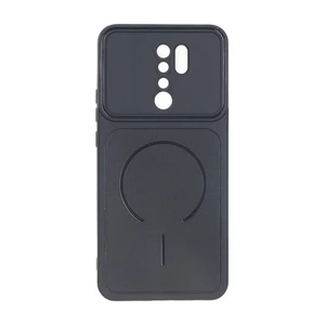 قاب سوزنی طرح مگ سیف دور لنز برجسته Xiaomi Redmi 9 / Redmi 9 Prime / Poco M2 - مشکی