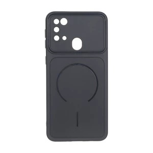 قاب سوزنی طرح مگ سیف دور لنز برجسته Samsung Galaxy M31 - مشکی