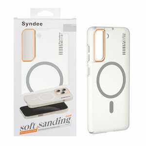 قاب اورجینال Syndee پشت مات MagSafe مدل Samsung Galaxy S21 FE - خاکستری (پک دار )