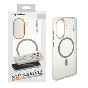 قاب اورجینال Syndee پشت مات MagSafe مدل Xiaomi Poco X7 Pro - خاکستری (پک دار )