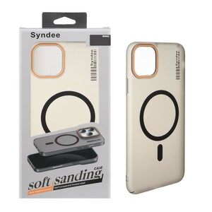 قاب اورجینال Syndee پشت مات MagSafe مدل Apple iPhone 11 Pro Max - مشکی (پک دار )