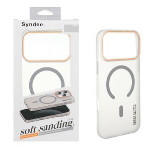قاب اورجینال Syndee پشت مات MagSafe مدل Apple iPhone 17 Pro Max - خاکستری (پک دار )