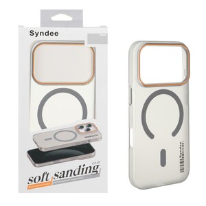 قاب اورجینال Syndee پشت مات MagSafe مدل Apple iPhone 17 Pro - خاکستری (پک دار )