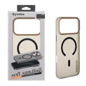 قاب اورجینال Syndee پشت مات MagSafe مدل Apple iPhone 17 Pro Max / iPhone 18 Pro Max - مشکی (پک دار )
