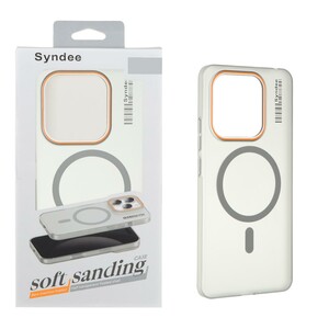 قاب اورجینال Syndee پشت مات MagSafe مدل Xiaomi Redmi Note 14 4G - خاکستری (پک دار)