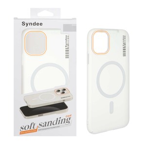 قاب اورجینال Syndee پشت مات MagSafe مدل Apple iPhone 11 - سفید (پک دار )