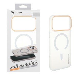 قاب اورجینال Syndee پشت مات MagSafe مدل Apple iPhone 17 Pro Max - سفید (پک دار )