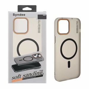 قاب اورجینال Syndee پشت مات MagSafe مدل Apple iPhone 12 Pro Max - مشکی (پک دار )