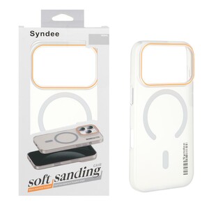 قاب اورجینال Syndee پشت مات MagSafe مدل Apple iPhone 17 Pro - سفید (پک دار )