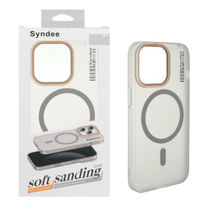 قاب اورجینال Syndee پشت مات MagSafe مدل Apple iPhone 13 Pro - خاکستری (پک دار )