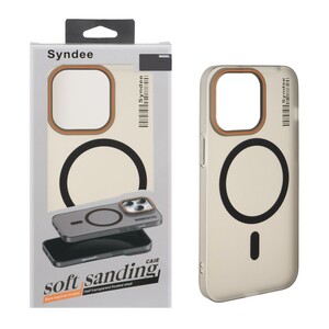 قاب اورجینال Syndee پشت مات MagSafe مدل Apple iPhone 13 Pro - مشکی (پک دار )