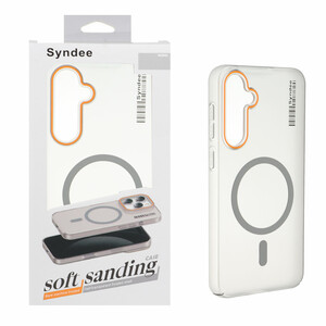 قاب اورجینال Syndee پشت مات MagSafe مدل Samsung Galaxy S23 FE - خاکستری (پک دار )