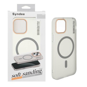 قاب اورجینال Syndee پشت مات MagSafe مدل Apple iPhone 12 Pro / iPhone 12 - خاکستری (پک دار )