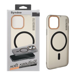 قاب اورجینال Syndee پشت مات MagSafe مدل Apple iPhone 11 Pro - مشکی (پک دار )