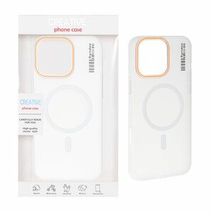 قاب اورجینال Syndee پشت مات MagSafe مدل Apple iPhone 16 Pro - سفید (پک دار)