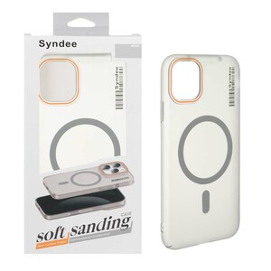 قاب اورجینال Syndee پشت مات MagSafe مدل Apple iPhone 11 - خاکستری (پک دار )